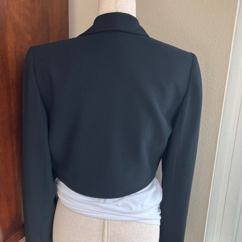 Nordstroms Bolero Black Cropped Jacket - Size Medium - Picture 3 of 3